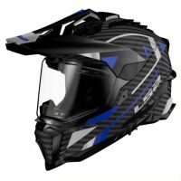 LS2 MX701 EXPLORER-06 CARBON ADVENTURE helma modrá vel.3XL